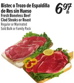El Super Fresh Boneless Beef Clod Steaks or Roast offer