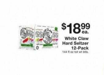 Fairway Store Market White Claw Hard Seltzer 12-Pack offer