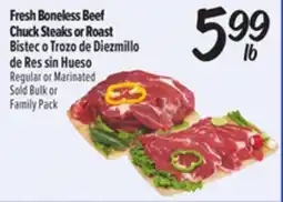 El Super Fresh Boneless Beef Chuck Steaks or Roast offer