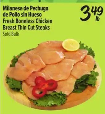 El Super Fresh Boneless Chicken Breast Thin Cut Steaks offer