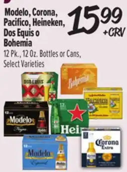 El Super Modelo, Corona, Pacifico, Heineken, Dos Equis o Bohemia offer