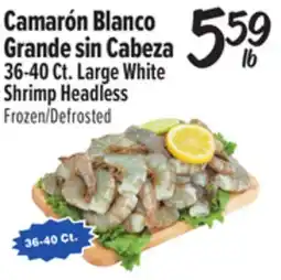 El Super 36-40 Ct. Large White Shrimp Headless offer