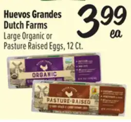 El Super Large Organic or Pasture Raised Eggs offer
