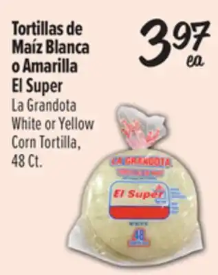 El Super White or Yellow Corn Tortilla offer