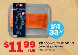 Grocery Outlet Pier 33 Premium Select Coho Salmon Portion offer