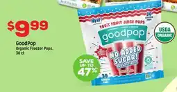 Grocery Outlet GoodPop Organic Freezer Pops offer
