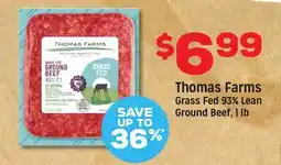 Grocery Outlet Thomas Farms Grass Fed 93% Lean Ground Beef offer