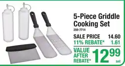 Menards 5-Piece Griddle Cooking Set offer