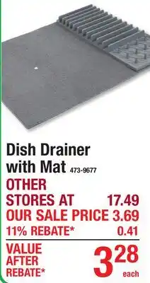 Menards Dish Drainer with Mat offer