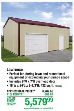 Menards Lawrence offer