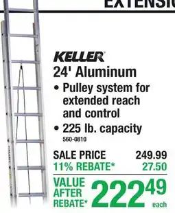 Menards KELLER 24' Aluminum offer
