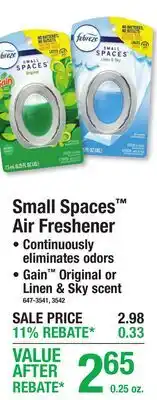 Menards Small Spaces Air Freshener offer