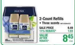 Menards 2-Count Refills offer