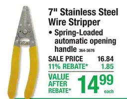 Menards 7 Stainless Steel Wire Stripper offer
