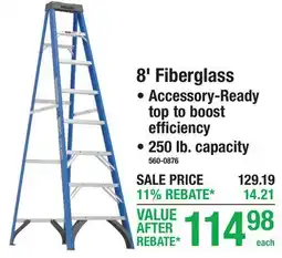 Menards 8 Fiberglass offer