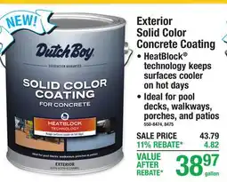 Menards Exterior Solid Color Concrete Coating offer