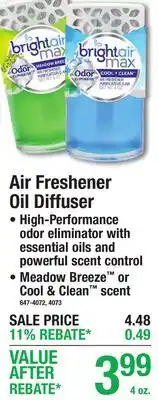 Menards Air Freshener Oil Diffuser offer