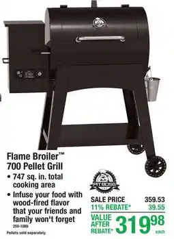 Menards Flame Broiler 700 Pellet Grill offer