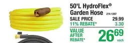 Menards 50'L HydroFlex Garden Hose offer