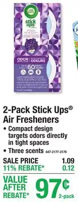 Menards 2-Pack Stick Ups Air Fresheners offer