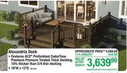 Menards Alexandria Deck offer