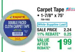 Menards Carpet Tape offer