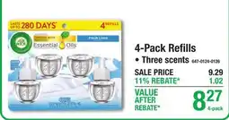 Menards 4-Pack Refills offer