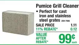 Menards Pumice Grill Cleaner offer