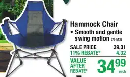 Menards Hammock Chair offer