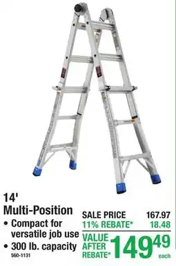 Menards 14' Multi-Position offer