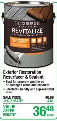 Menards Exterior Restoration Resurfacer & Sealant offer