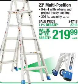 Menards 23' Multi-Position offer