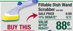 Menards Fillable Dish Wand Scrubber offer