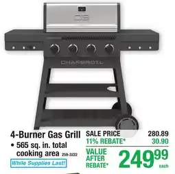 Menards 4-Burner Gas Grill offer