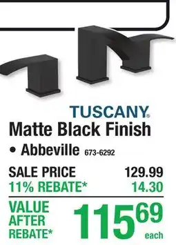 Menards Matte Black Finish offer
