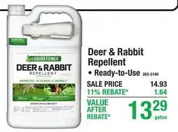 Menards Deer & Rabbit Repellent offer