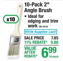 Menards 10-Pack 2 Angle Brush offer