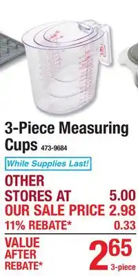 Menards 3-Piece Measuring Cups offer
