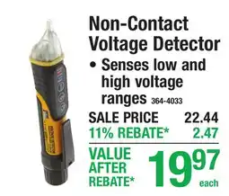 Menards Non-Contact Voltage Detector offer