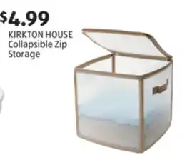 Aldi KIRKTON HOUSE Collapsible Zip Storage offer