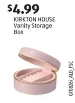 Aldi KIRKTON HOUSE Vanity Storage Box offer