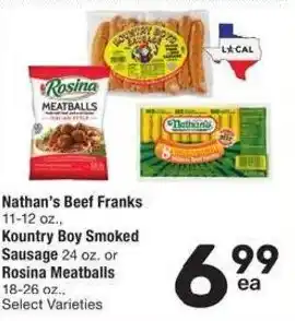Albertsons Nathan's Beef Franks offer