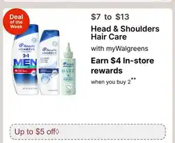 Walgreens Head & Shoulders Hair Care offer
