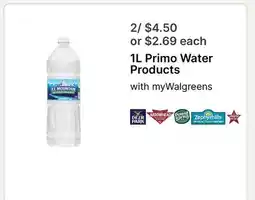 Walgreens Primo Water Products offer
