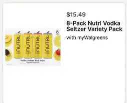 Walgreens 8-Pack Nutrl Vodka Seltzer Variety Pack offer