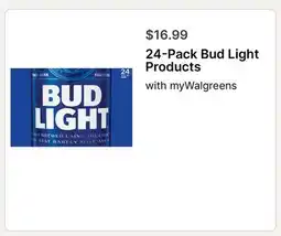 Walgreens 24-Pack Bud Light Products offer