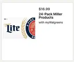 Walgreens 24-Pack Miller Products offer