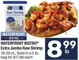 Albertsons WATERFRONT BISTRO® Extra Jumbo Raw Shrimp offer