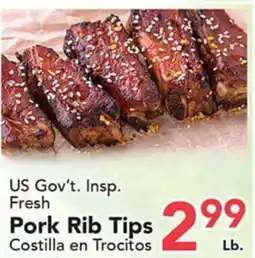 Eurofresh Market US Gov't. Insp. Fresh Pork Rib Tips offer