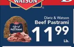 Eurofresh Market Dietz & Watson Beef Pastrami offer